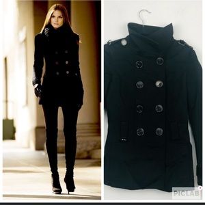 Zara black bottom down jacket size S